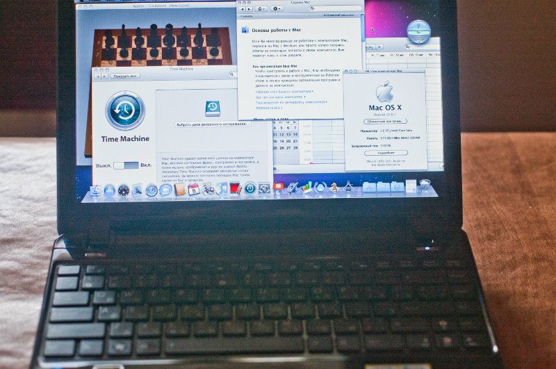 Ноутбук с Mac OS X