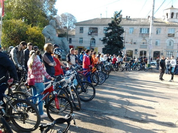 В Симферополе состоялся «Первый Трамвайный велозаезд»